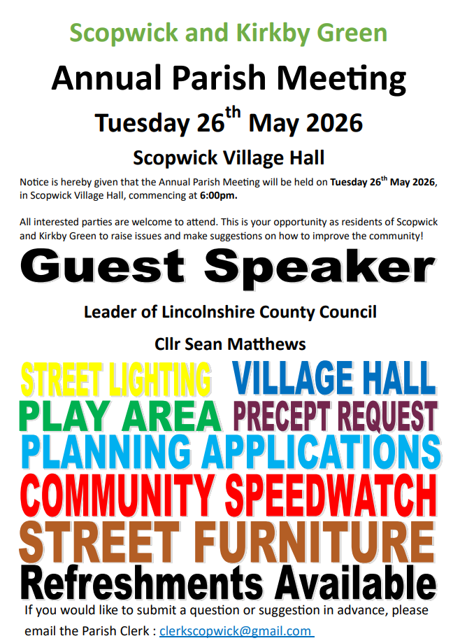 Annual Parish Meeting Poster